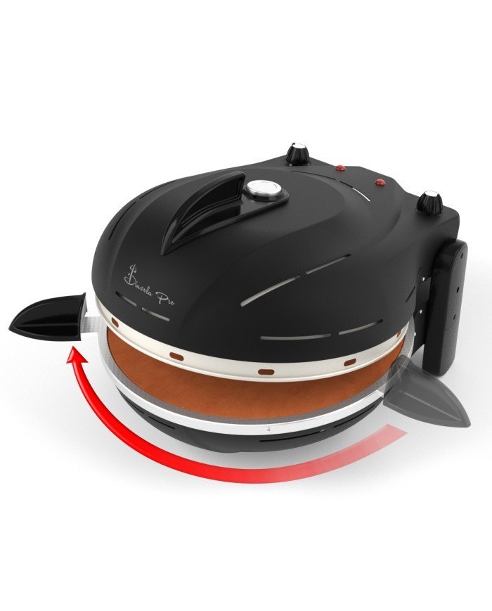 Système de rotation de la pizza Diavola Pro pendant la cuisson