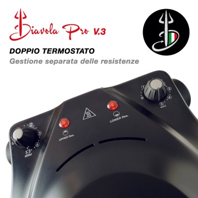 Four à pizza électrique Diavola Pro V3.0 – 500°C en 20 min, Made in Italy