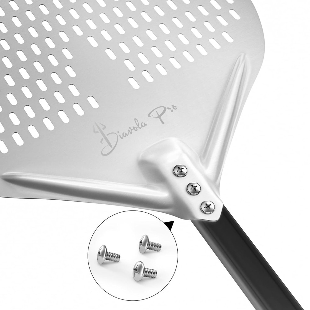 Pelle à Pizza en Aluminium Démontable Forée Asolata 35x40x71 cm