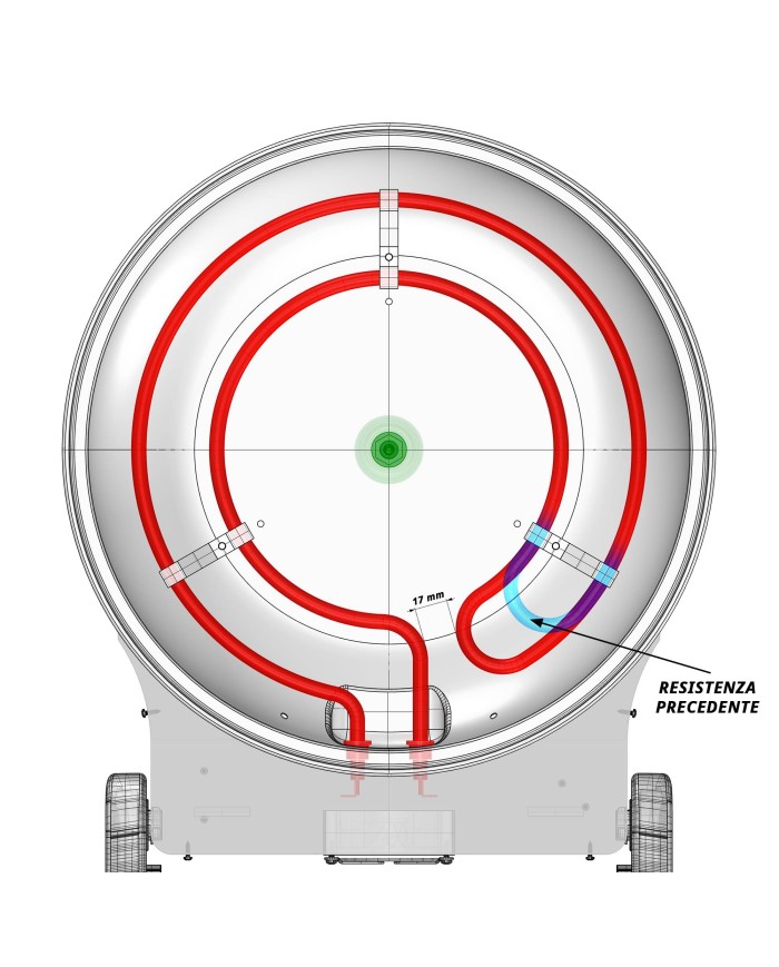 Résistance Supérieure Diavola Pro V1-V3 1400 W