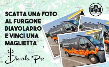 Prenez une photo du fourgon Diavola Pro et gagnez un t-shirt exclusif! 